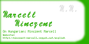 marcell minczent business card